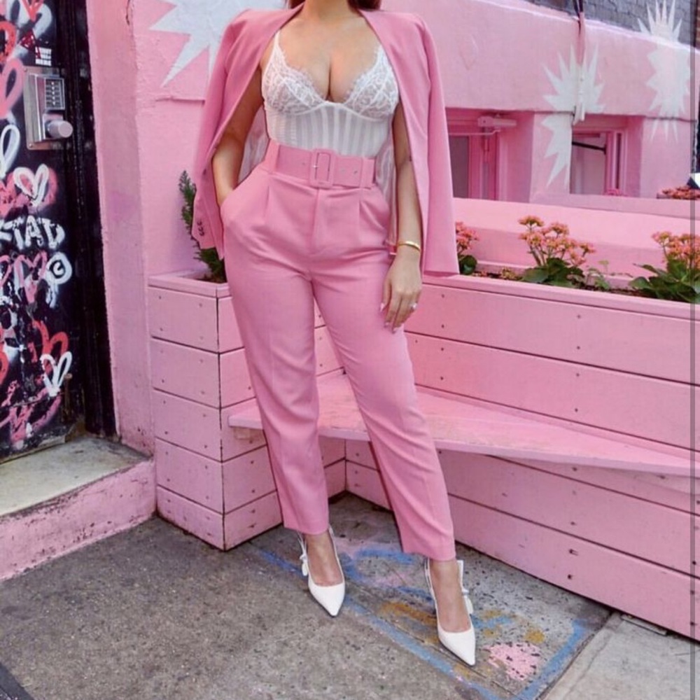 Zara Basic Pink Women's Pants